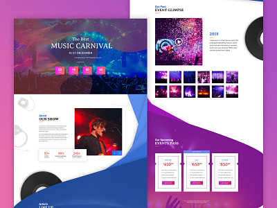 Carnival - A premium landing page template