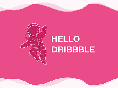 Hello Dribbble adobe business color design digital digital draw draw dribbble hello illustration ui