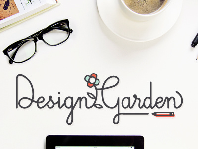 Logo creative design garden flower logo