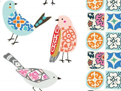 Mosaic Birds birds mosaic