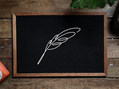 Feather one line logo illustrator logo logo ilustrator one line one line logo