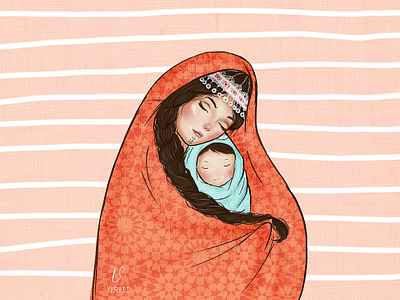 Mother′s Love digital painting illustration mothersday painting photoshop