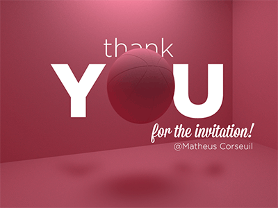 Obrigado Matheus! debut first firstshot invitation invite thank thanks you
