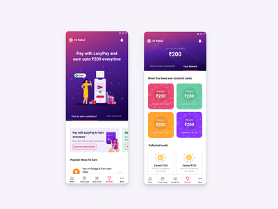 Reward Program - App UI app design concept design dribbble best shot minimal ui user experience user interface design userinterface ux