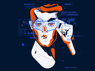 Vision illustration vector