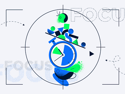 Focus illustration vector