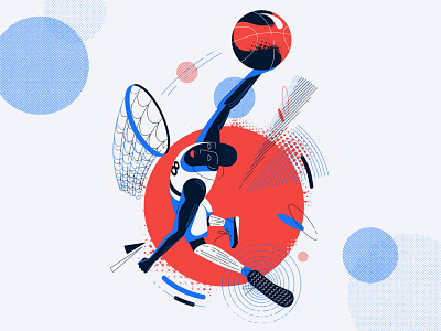 Basketball illustration vector