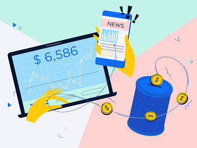 News illustration vector