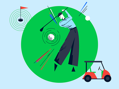 Golf illustration vector