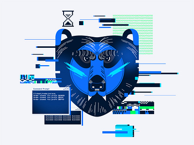 Bear illustration vector