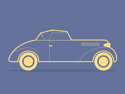 Car Icon Set / 05 art car flat icon illustration line nostalgia old vector