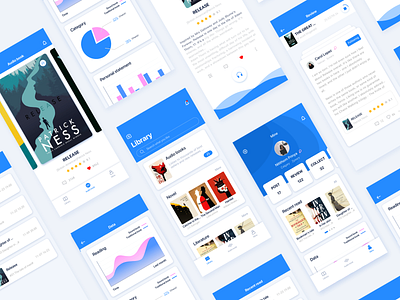 Library App-03 app audio book book app design library ui