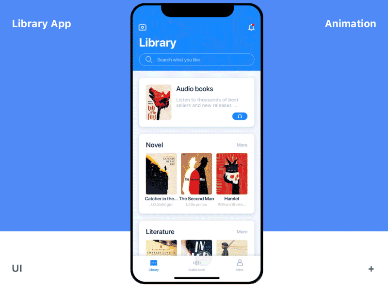 Library App animation