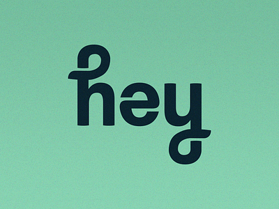 "hey" Ambigram