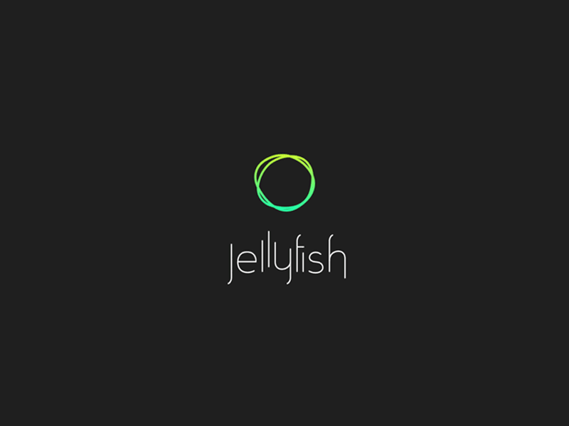 Jellyfish animated jellyfish logo logotype
