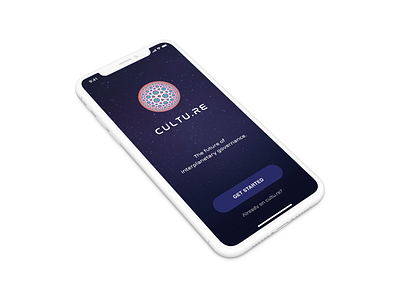cultu.re blockchain culture did governance iphonex mobile ui