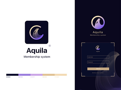 Aquila icon illustration logo