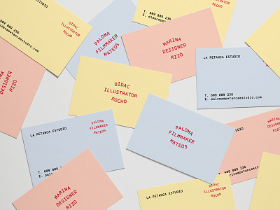 La Petanca branding business cards design mockup studio