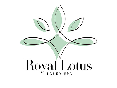 Royal Lotus - Logo concept design graphic design graphism illustration illustrator logo logo concept logo design luxury spa typography