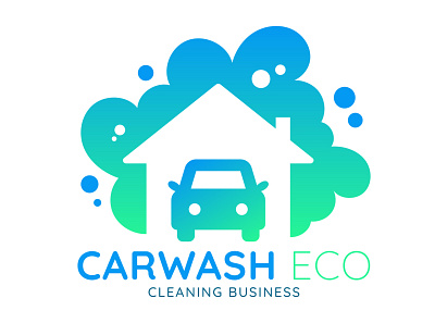 CarWash Eco - Logo Concept branding car carwash design eco graphic design graphism illustrator logo logo concept logo design typography