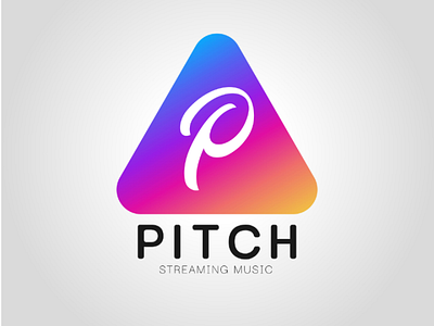 Pitch daily logo challenge logo logo concept logotype music streaming pitch typography vector