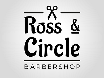 Ross & Circle barbershop daily logo challenge dailylogochallenge logo logo concept logo design ross circle