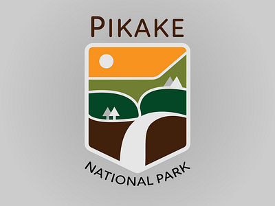 Pikake National Park daily logo challenge dailylogochallenge design graphic design illustrator logo concept logo design typography vector