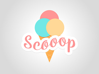 Scooop cute daily logo challenge dailylogochallenge graphic design illustrator logo logo concept logo design vector