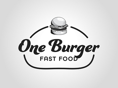 One Burger daily logo challenge dailylogochallenge graphic design logo logo concept logo design typography