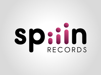 Spiiin Records daily logo challenge dailylogochallenge gradient graphic design illustrator logo logo concept logo design typography vector