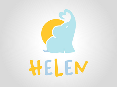 Helen adorable bloom baby craw clothes daily logo challenge dailylogochallenge design graphic design logo logo concept logo design typography