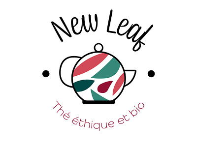 New Leaf - Tea logo cute design graphic design illustrator logo logo concept logo design typography vector