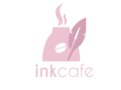 Ink Cafe - Logo concept cafe design graphic design illustrator logo logo design pink