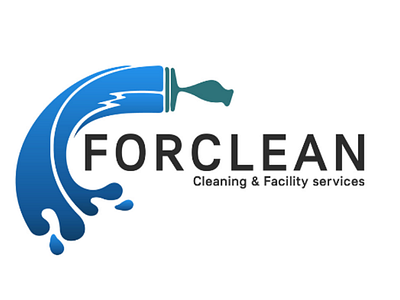 Forclean - Logo concept clean cleaning cleaning services graphic design illustrator logo concept logo design vector illustration