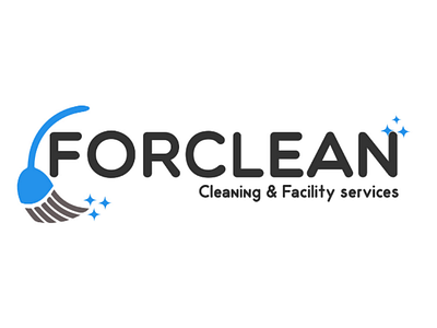 Forclean - Logo concept v.2 clean cleaning cleaning logo graphic design illustrator logo concept logo design new version rework