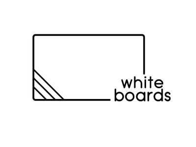 Whiteboards - Logo concept black and white graphic design illustrator logo concept logo design minimalist