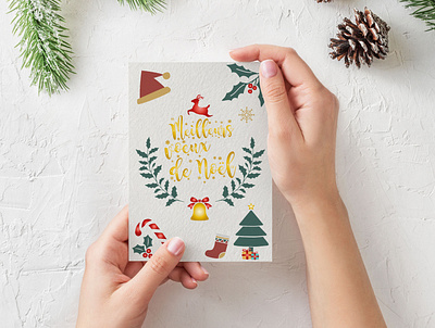 Christmas Card christmas christmas card christmas tree graphic design graphism illustration illustrator typography vector