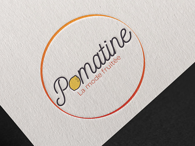 Pomatine - Logo concept adorable cute design fashion fruits graphic design graphism illustration illustrator logo logo concept logo design typography