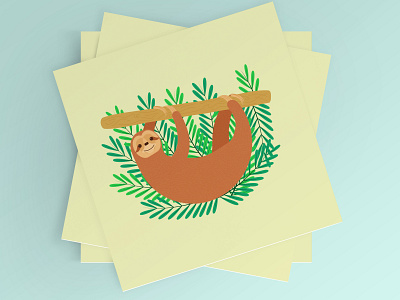 Sloth illustration adorable cute design graphic design graphism illustration illustrator sloth vector
