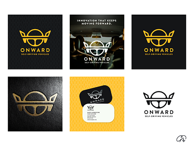 DLC 5: Driverless Car Logo Concept - Onward branding design design art graphic design illustration logo typography vector