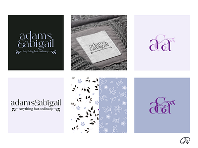 DLC 7: Fashion Logo Concept - Adams & Abigail branding colorful design design art graphic design illustration logo typography vector