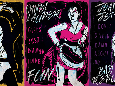 80’s Women Punk Rock by Christina Marie Ulfe on Dribbble