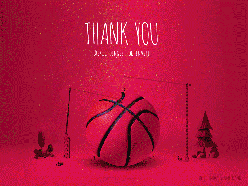 Dribbble Thank You Invite GIF dribbble gif invite thankyou