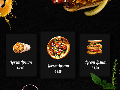 Delightful Food delightful web mobile app ui ux design
