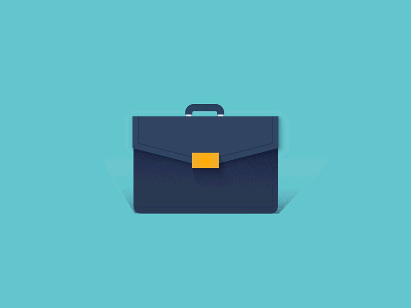 Briefcase & Balls animation ball motion pop simple