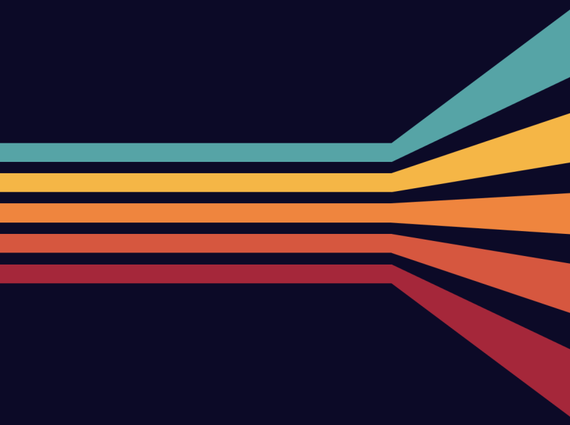 Retro stripes by wes abbey on Dribbble