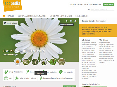 Redesign for Ecopedia desktop encyclopedia nature redesign webdesign
