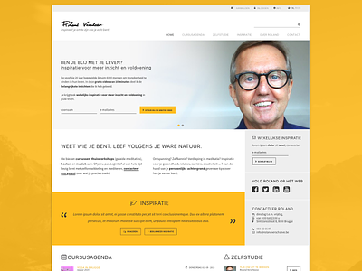 Light Body Institute Webdesign clean flat icons layout meditation mindfulness orange web design webdesign website zen