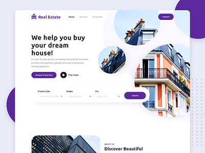 Real Estate - Landing Page Concept