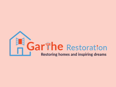 Garthe Restoration Logo Design creative graphic idea logo design branding logo design concept logodesign logotype trending